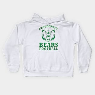 Cloudcroft Bears Football (Green) Kids Hoodie